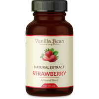 Natural Strawberry Extract For Baking And Flavoring - 4 Oz - Premium Quality Natural Flavors For Baked Goods, Desserts, & Cooking
