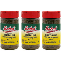 Sadaf Ground Dried Lime - Limoo Omani - Dried Lime Powder For Cooking & Food Flavoring - Lime Grounded - Kosher & Vegetarian - 5 Oz (Pack Of 3)