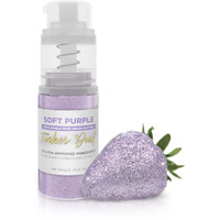 Tinker Dust - Soft Purple (4G 1X Mini Pump) Edible Glitter For Desserts, Beverages, Cupcakes, Cake Pops And Cookies By Bakell