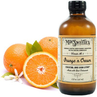 Macsweeties Cocktail Syrups & Bitters - Orange N Cream Cocktail And Soda Syrup Flavor - Premium Cocktail Mix For An Old-Fashioned / Key Lime Margarita - Simple Syrup For Cocktails - 8 Ounce Bottle