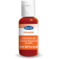 Satin Ice Food Color Liquid Gel, 0.61 Fl Oz Bottle, Orange