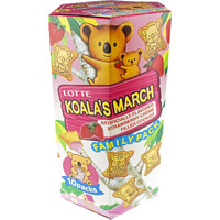 Lotte Koala's March Cookie With Strawberry Cream, 6.89 Oz (Pack Of 1)
