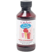 Lorann Fresh Strawberry Flavor Fountain, 4 Oz Bottle