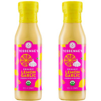 Tessemae's All Natural Salad Dressing 2-Pack (Organic Lemon Garlic)