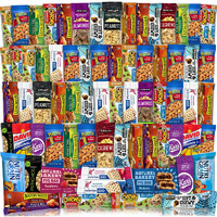 Snacks Variety Pack For Adults, (72 Count) Bars & Nuts Variety, Assorted Packaged Granola Bars, Breakfast Bars, Nuts, And Trail Mix Individual Packs - Great For Home, Lunches, Work, Office, Meetings
