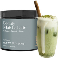 Kroma. Ceremonial Grade Matcha Powder, Gluten Free Green Tea Collagen Powder With Mushrooms, Ginger, Turmeric, L Theanine, Maca, Matcha Latte Powder With Natural Caffeine For Energy Support
