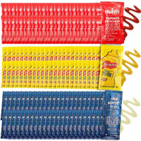 Chronos Condiment 150 Bundle Pack - 50 Single Serve Pouches Of Each: Ketchup, Mustard, And Mayo - 150 Pack, Great For Picnics, Boxed Lunch, Bbq, Travel, And Parties