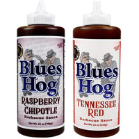Blues Hog Raspberry Chipotle 25 Oz And Tennessee Red 23 Oz Sauce Bottle 2 Pack