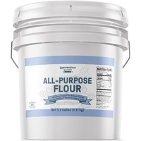 Unpretentious All Purpose Flour, 3.5 Gallon Bucket, Versatile Kitchen Staple, Food Storage