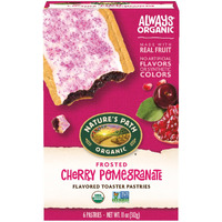 Nature's Path Organic Toaster Pastries, Frosted Cherry Pomegranate, 72 Count (Pack Of 12, 11 Oz Boxes), Made From Real Cherries