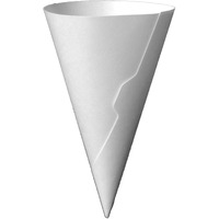 Dot Red - 1200 Medium Sugar Cone Paper Jackets - Recyclable - Straight Edge Ice Cream Waffle Cone Jacket (1200 Pack)