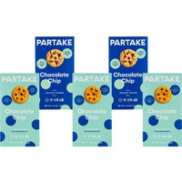 Gluten Free Chocolate Chip Lovers' Vegan Cookies By Partake - 5 Pack | Non-Gmo, Allergy-Friendly | No Peanuts, Soy, Dairy, Tree Nuts, Contents May Vary.