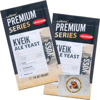 Lalbrew Voss Kveik Brewing Yeast (2 Pack) - Kveik Ale Yeast - Make Beer At Home - 11 G Sachets - Saccharomyces Cerevisiae - Sold By Capybara Distributors Inc.