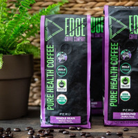 Mold Free Pure Health Coffee - Organic Fair Trade Specialty Grade Low Acid Clean Coffee 12Oz (Whole Bean)