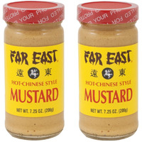 Hot Chinese Mustard - Two 7.25 Ounce Jars Of Chinese Hot Mustard
