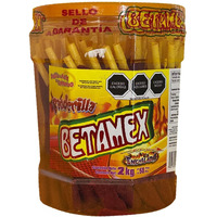 Betamex Candy Sticks Tamarind And Chili Flavor 2Kg/4.4Lbs - Mexican Food - Spicy Flavor And Delicious Tamarind Flavor