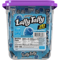 Laffy Taffy Candy, Blue Raspberry Flavored, Individually Wrapped Candy (145 Pieces)