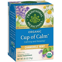 Traditional Medicinals Organic Cup Of Calm Lavender Mint Herbal Tea, Calming & Relaxing, (Pack Of 1) - 16 Tea Bags