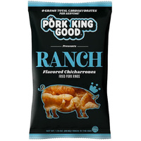 Pork King Good Ranch Pork Rinds (Chicharrones) (4 Pack) Keto Snacks