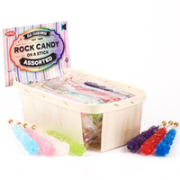 Extra Large Rock Candy Sticks: 24 Assorted Lollipop - Party Favors - Candy Buffet - Bulk Rock Candy Sticks For Birthdays, Weddings, Reception Candy, Decorationsand Baby Shower - Espeez Bulk Candy