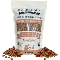 Burroughs Family Farms 3 Lb Regenerative Organic Natural Raw Almonds - Gluten-Free, Non-Gmo Paleo Keto Almonds - 0% Sodium & Cholesterol, Guilt-Free Raw Almond Nut Snack - High In Protein & Nutrients, Great For Almond Milk (Pack Of 1)