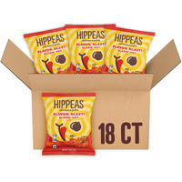 Hippeas Chickpea Puffs, Flavor Blast: Blazin' Hot, 0.75 Ounce (Pack Of 18), 3G Protein, 2G Fiber, Vegan, Gluten-Free, Crunchy, Plant Protein Snacks