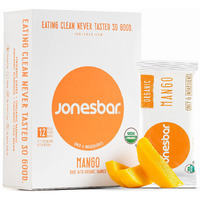 Jonesbar (Mango Almond, 12 Count (Pack Of 1)) Usda Organic Fruit & Nut Bar, Non-Gmo, Kosher, Vegan, Gluten Free, Simple Snack Bar