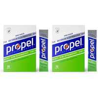 Propel Powder Packets, Kiwi Strawberry With Electrolytes, Vitamins And No Sugar, 20 Count (Pack Of 2) - In Garizze Box
