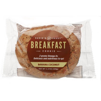 Susie's Smart Breakfast Cookie Healthy Omega-3S And Protein Rich Soft Chewy Home-Baked Cookie, Coconut/Banana, 64.26 Oz (Pack Of 18)