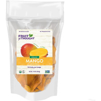 Fruit For Thought Organic Dried Mango | Dried Fruit Snack Packs Ideal For The Family | No Sugar Added | At Home, Work, Or On The Go | 16 Ounce Bags Pack Of 2