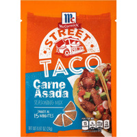 Mccormick Street Taco Carne Asada Seasoning Mix, 0.87 Oz (Pack Of 12)