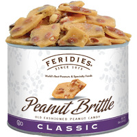 Feridies Old Fashioned Gourmet Candy Classic Peanut Brittle - 16Oz Can
