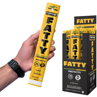 Fatty Meat Sticks, Grass-Fed Beef, High Protein Snack, Low Carb, Gluten Free, Msg Free, Nitrate Free, Jalapeno & Cheddar Flavor, 2 Ounce (Pack Of 20)