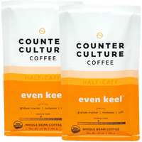 Counter Culture Coffee - Fresh Roasted Certified Organic Whole Bean Coffee (Kosher) (Even Keel Double Pack)