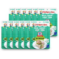 Chicken Of The Sea Wild Caught Light Tuna, 2.5 Ounce Packets (Box Of 12), Lightly Seasoned Dill Tuna Salad