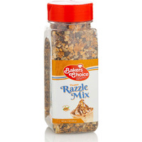 Peanut Razzle Crunch Topping - Chocolate, Caramel, Butterscotch And Peanut Mix - Sprinkles For Ice Cream Sundae Toppings - 7 Oz. - Dairy Free, Kosher - Bakers Choice