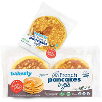 Bakerly French Pancakes To-Go! Non Gmo, No Artificial Flavors And Colors, 1.23 Ounce (Pack Of 48 Pancakes To-Go!)