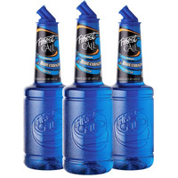 Finest Call Premium Blue Curacao Drink Mix, 1 Liter Bottle (33.8 Fl Oz), Pack Of 3