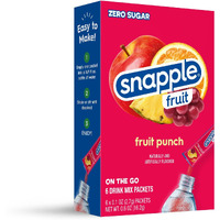 Snapple Fruit Punch Powder Drink Mix - 12 Boxes Of 6 Powder Sticks, 72 Sticks Total | Zero Sugar | On-The-Go Hydration For Refreshing Beverages