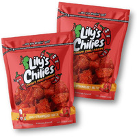 Lilys Chilies, Sour And Chili Chewy Candy (Chili Strawberry Belts), 8 Ounce (Pack Of 1)