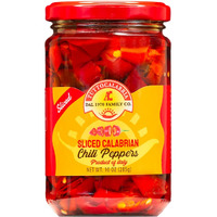 Sliced Calabrian Chili Peppers, Rounds, Cut, Chopped, 10 Oz (290 G), All Natural, Non-Gmo, Product Of Italy, Tuttocalabria