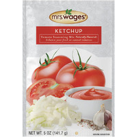 Mrs. Wages Ketchup Mix, Easy-To-Use, Enhance Your Tomatoes, Makes Ketchup In Bulk, Easy To Freeze Or Serve Fresh, 5 Oz Packet (Value Pack Of 6)