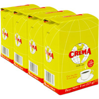 Cafe Crema Medium Roast Ground Coffee From Puerto Rico, 8 Ounce (Pack Of 4)