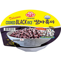 Ottogi Instant Rice Cooked Black Rice, Gluten-Free & Vegan, Microwaveable 7.4Oz X 12 Count