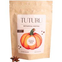 Organic Pumpkin Spice Ground Coffee - Medium Roast, Organic Flavored Coffee - Real Pumpkin Spices - Smooth Low-Acid- Perfect For Drip, Pour Over Or Cold Brew - 8 Oz, 22 Servings