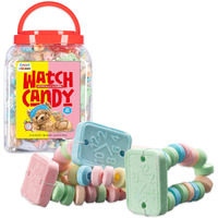 50 Candy Bracelet Watches Individually Wrapped, Taste Nostalgia With Our Playful And Delicious Candy Jewelry, Perfect For Party Favors, Goody Bags And Birthdays, By 4Yoreelves, Pack Of 50 X 0.42Oz