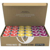 Tea Of A Kind Drink Mix - 24 Caps Variety Pack - For Toak Reusable Bottle (Yerba Mate Variety Pack) Raspberry, Pineapple Coconut, Berry Basil