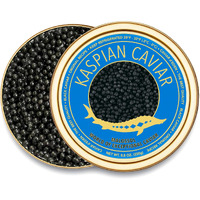 ???????????????????? Kaspian Collection - Premium Osetra Sturgeon Black Caviar - 1.8 Oz / 50 G In Metal Jar - Black Caviar With Classical Malossol Taste From Sturgeon Black Roe By Caviar D 'Eden
