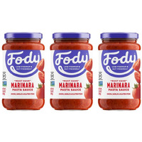 Fody Food Co, Marinara Pasta Sauce, Low Fodmap And Gut Friendly, Gluten And Lactose Free, Garlic And Onion Free, 3 Pack