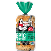 Dave's Killer Bread Epic Everything Bagels, Organic Bagels, 26G Whole Grains Per Bagel, 5 Count